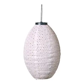 DACORE Solcelle lanterne Ø22 x H32 cm - rosa - HAVELAMPER