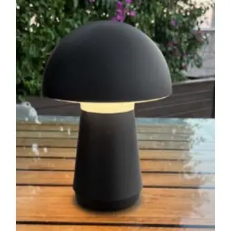 VELI LINE Genopladelig bordlampe med touch  - sort - BORDLAMPER