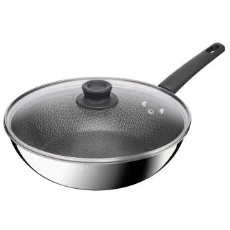 TEFAL Emotion Plus Power SS wokpande med låg - 28 cm - TEFAL
