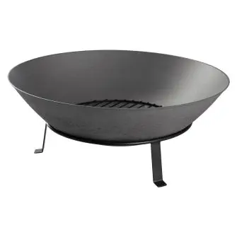 DAN GRILL Bålfad med rist - antracit - HAVEARTIKLER