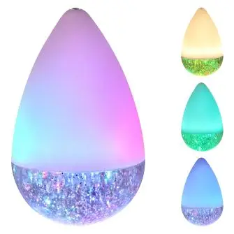 CONZEPT Vippelampe med glitter og farveskift Ø12 x 20 cm - BØRNELAMPER