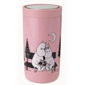 STELTON To go click moomin termokop 0,2 liter - i love you - pink - OUTDOOR