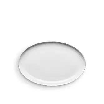EVA TRIO Legio nova oval coupe fad 27 x 18 cm - hvid - SERVERINGSFADE