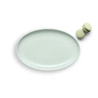 EVA TRIO Legio nova palette oval coupe tallerken 24,5 cm - mint - TALLERKNER
