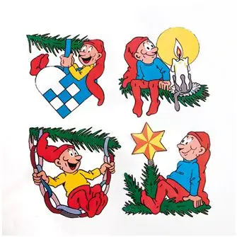 BRAMMING Trænisser/skilte ass. motiver - stor - JUL
