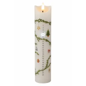 NORDIC GLOW Kalenderlys LED med motiv - 27 cm - KALENDERLYS