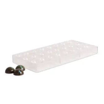 ROYAL Chokoladeform i plast - halvkugler - ROYAL SERIES
