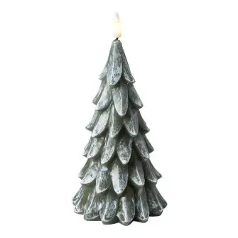 DACORE LED lys juletræ børstet Ø10 x 18 cm - grøn - DACORE