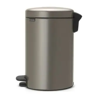 BRABANTIA Pedalspand newclon 12 liter - platinium - AFFALDSSPANDE