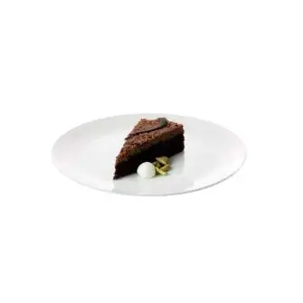 AIDA Relief desserttallerken 20 cm 4 stk - hvid - TALLERKNER