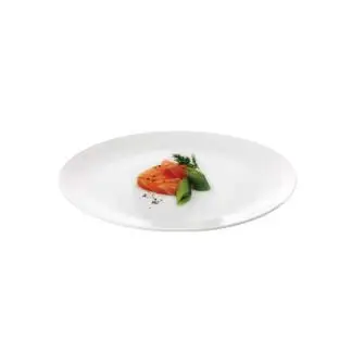 AIDA Relief middagstallerken 27 cm 4 stk - hvid - TALLERKNER