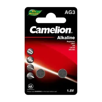 CAMELION Knapcelle batterie LR41 / AG3 / SR41 1,5V (2 stk) - BATTERIER