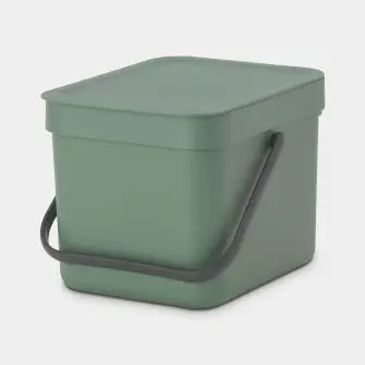 BRABANTIA Affaldsspand m/ låg 6 liter - grøn - BOLIG & FRITID