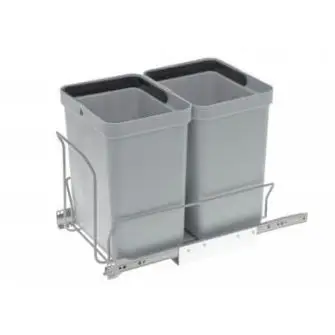 Affaldsstativ m/2 stk affaldsspande på 10,0 liter - AFFALDSSPANDE