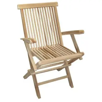 TEAK Foldestol mondena m/armlæn - HAVESTOLE