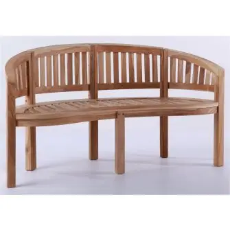 TEAK Bananbænk 3 pers/150 cm - 3-PERSONS