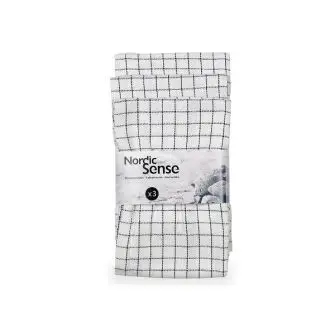 NORDIC SENSE Kokkeviskestykker 80 x 50 cm 3 stk - KØKKENTEKSTILER