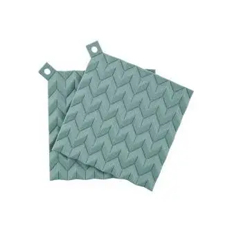 STELTON RIG-TIG Grydelapper 2 stk - hold on - dusty green - KØKKENTEKSTILER