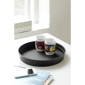 Tjenerbakke sort ø 32 cm - BAKKER