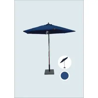 HOFFMANN Parasol geneve Ø 2,5 m m/tilt – blå - HAVEMØBLER