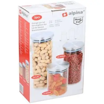 ALPINA Opbevaringsglas 3 stk - ALPINA