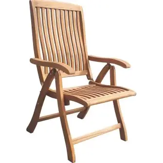TEAK Luksus stol m/5-positioner "boston" - HAVESTOLE