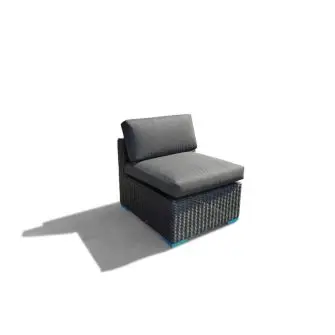 Vita lux midt-modul til sofasæt - sort - LOUNGE & SOFASÆT