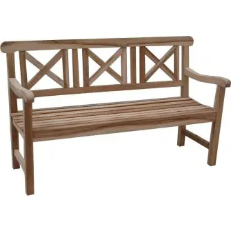 TEAK Havebænk - 3 pers/150 cm - 3-PERSONS