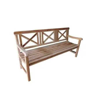 TEAK Havebænk - 4 pers/180 cm - 4-PERSONS