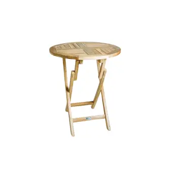 TEAK Cafebord Ø 66 cm - mondena - HAVEMØBLER I TEAK