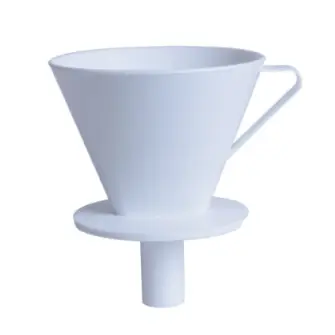 ROYAL Kaffetragt m/ studs - hvid - ØVRIGE