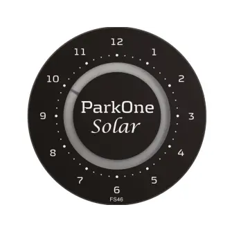 PARKONE Parkeringsur solar - sort - PARKONE