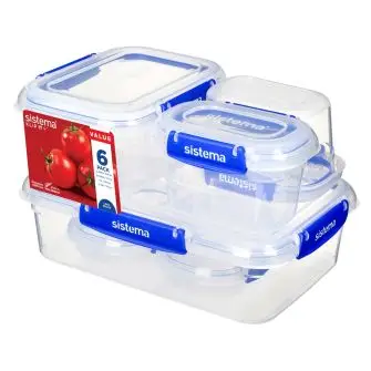 SISTEMA Klip it plus - 6 stk - ØVRIG MADOPBEVARING