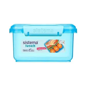 SISTEMA Madkasse lunch plus 1,2 liter - blå - MADKASSER & DRIKKEDUNKE