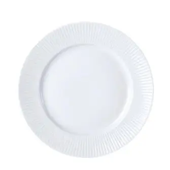 AIDA Groovy tallerken 19 cm porcelæn - hvid - TALLERKNER