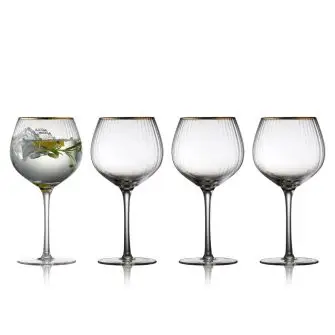 LYNGBY GLAS Palermo gin & tonic gold 65 cl - BORDDÆKNING