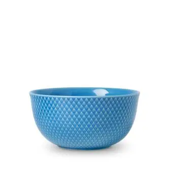 LYNGBY Rhombe color serveringsskål Ø17,5 cm - blå - LYNGBY PORCELÆNSFABRIK