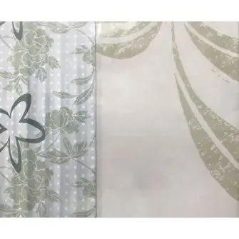 Badeforhæng 180x200 cm mønster grøn - BADEFORHÆNG