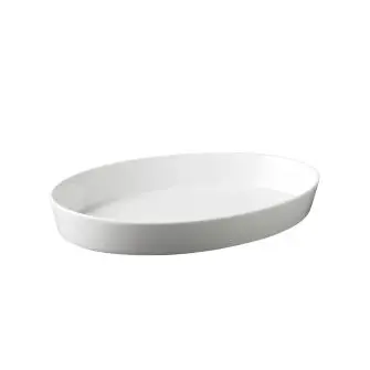 AIDA Aroma ovalt fad 36 cm - hvid - OVNFAST