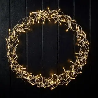 DA'CORE Krans 50 cm m/140 LED - DEKORATION