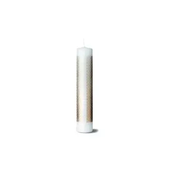 RHOMBE Kalenderlys hvid - Ø 5 cm - KALENDERLYS