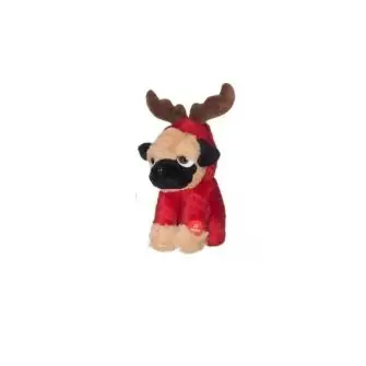 WINTERIA Jule hund som imiterer 14 cm - brun - JUL