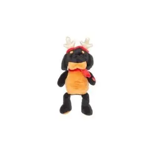 WINTERIA Jule hund som danser 21 cm - brun - JUL