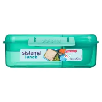 SISTEMA Madkasse bento box lunch 1,65 liter - teal - MADKASSER & DRIKKEDUNKE