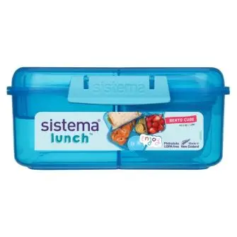 SISTEMA Madkasse bento cube 1,25 liter - blå - MADKASSER & DRIKKEDUNKE