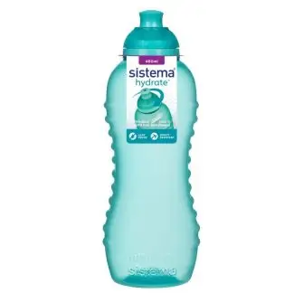 SISTEMA Drikkedunk 460 ml twist 'n' sip - teal - MADKASSER & DRIKKEDUNKE