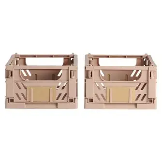 DAY Opbevaringskasse foldbar 25x16,5 cm natural sand - 2 stk. - DAY