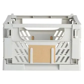 DAY Opbevaringskasse foldbar 33x24,5x15 cm light grey - MÅNEDSTILBUD