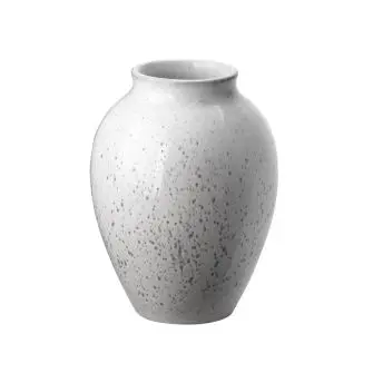 KNABSTRUP Vase 12,5 cm - hvid/grå - KNABSTRUP KERAMIK