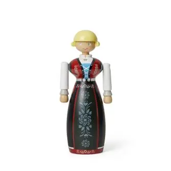 KAY BOJESEN Kvinde norsk bunad h18 cm - KAY BOJESEN